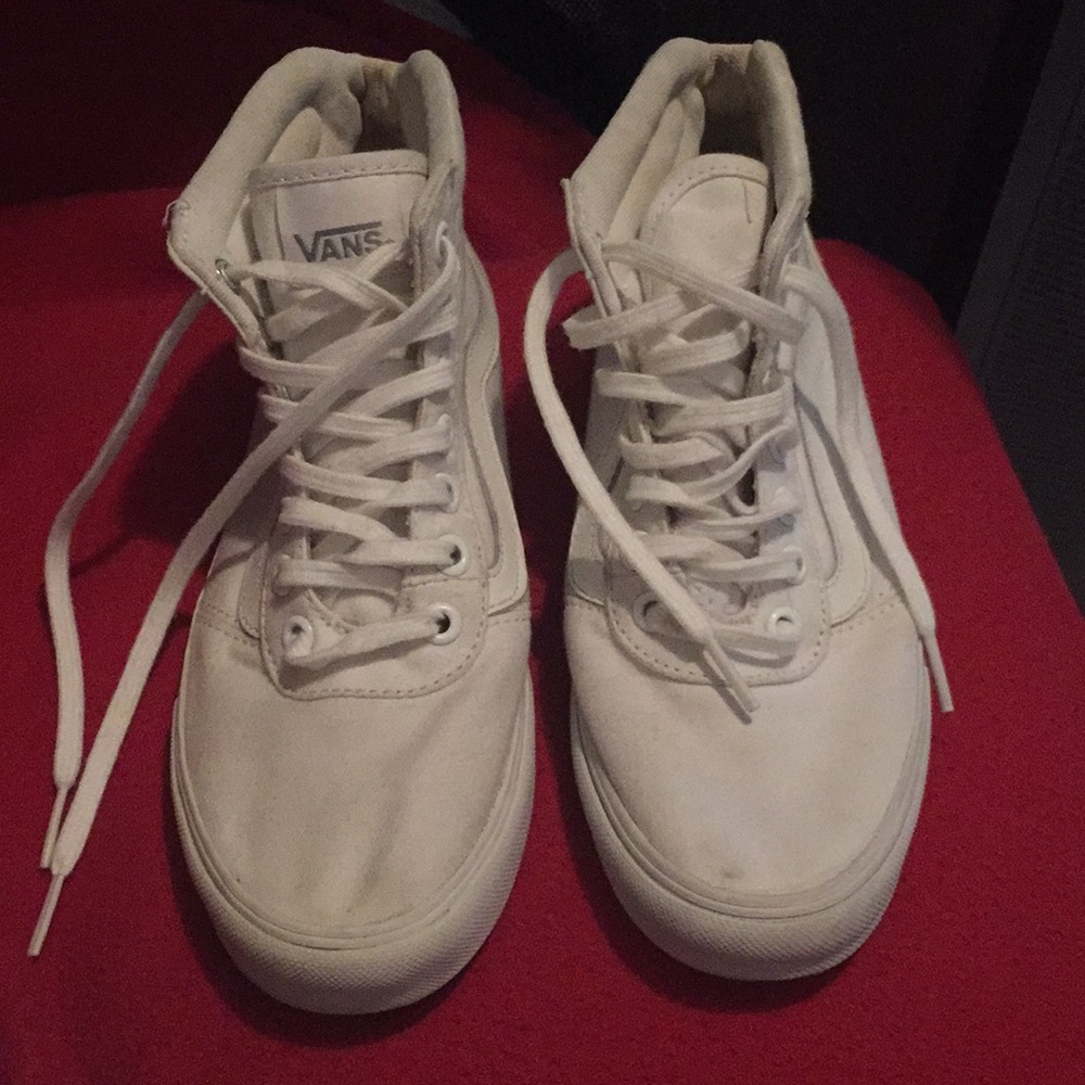 White hightop vans